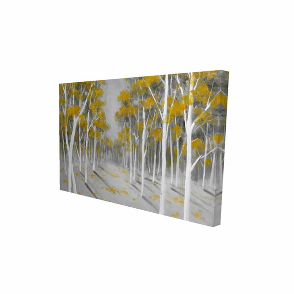 Fondo 12 x 18 in. Yellow Birch Forest-Print on Canvas FO2772767